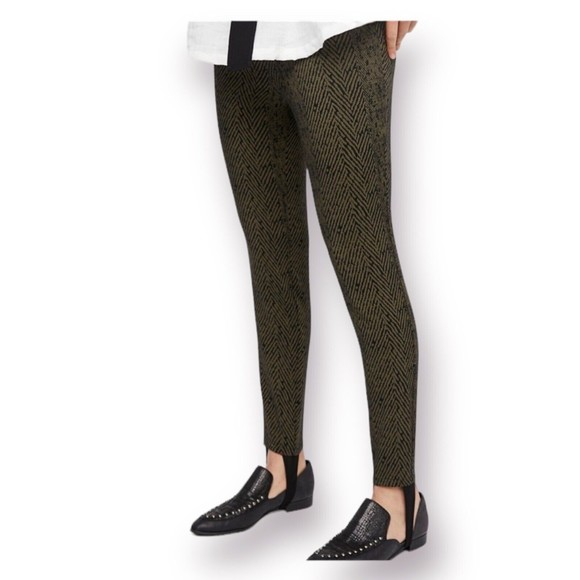 Free People Pants - Free People High Rise Primal Stirrup Legging Size XS Side Zip Pull On Stretch